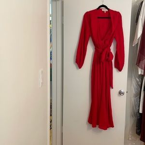 Mara Hoffman red Luna dress